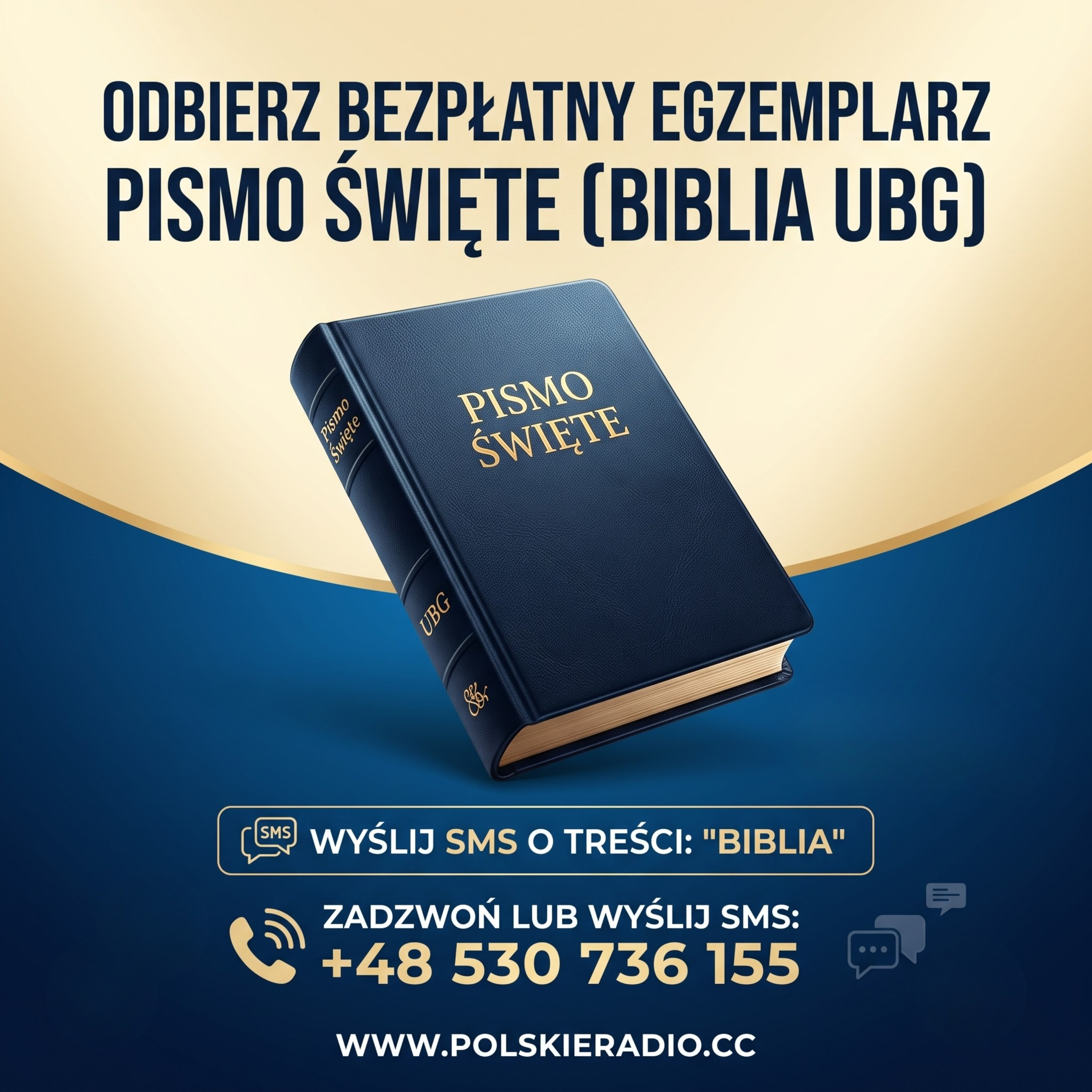 Reklama Pismo Święte Biblia UBG